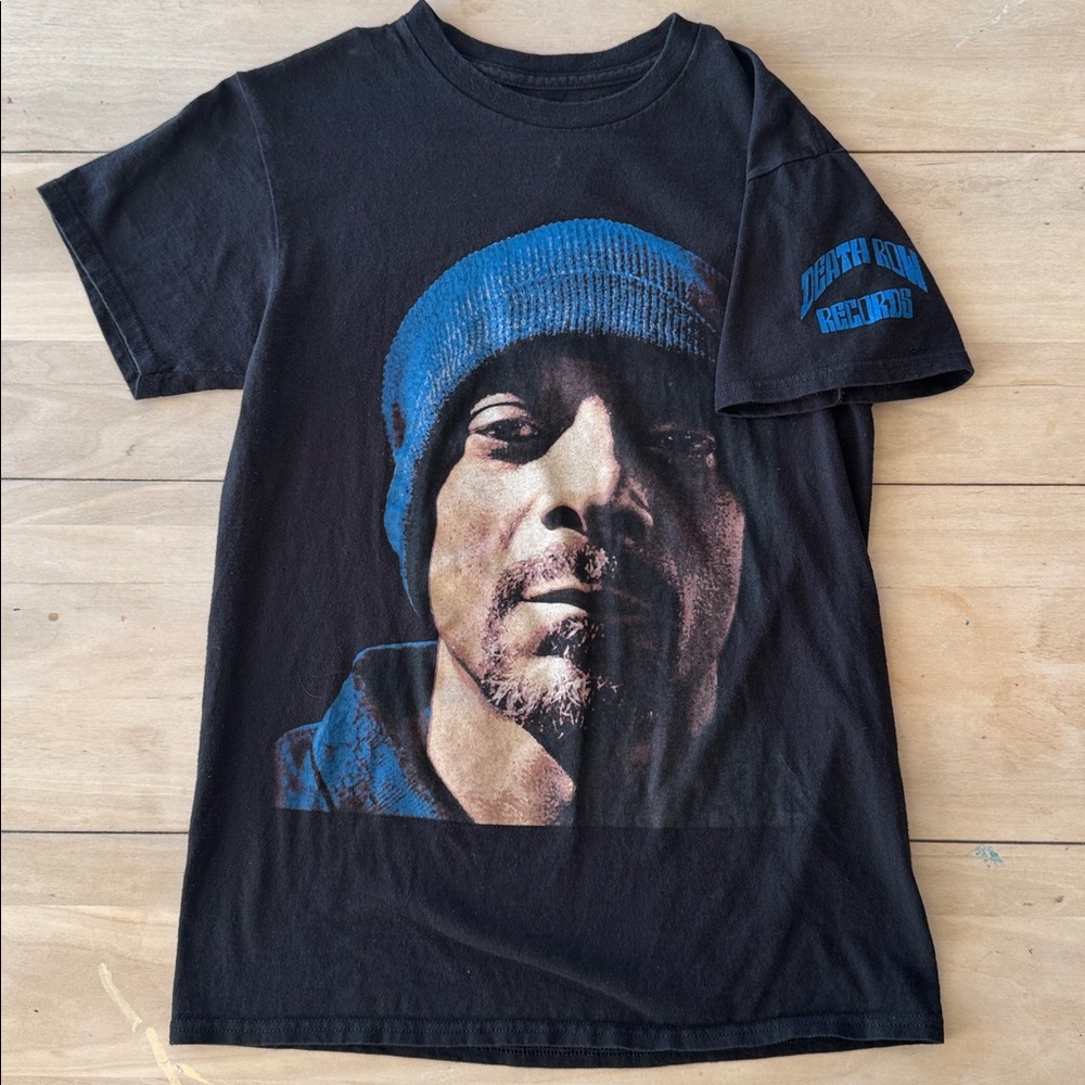 SNOOP DOGG Old School Graphic Tee T-shirt 90s Y2K Death Row Records Size S